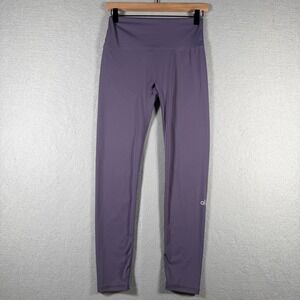 Alo Yoga Womens High Waist Airbrush Leggings Purple Full Length Yoga Pants Small